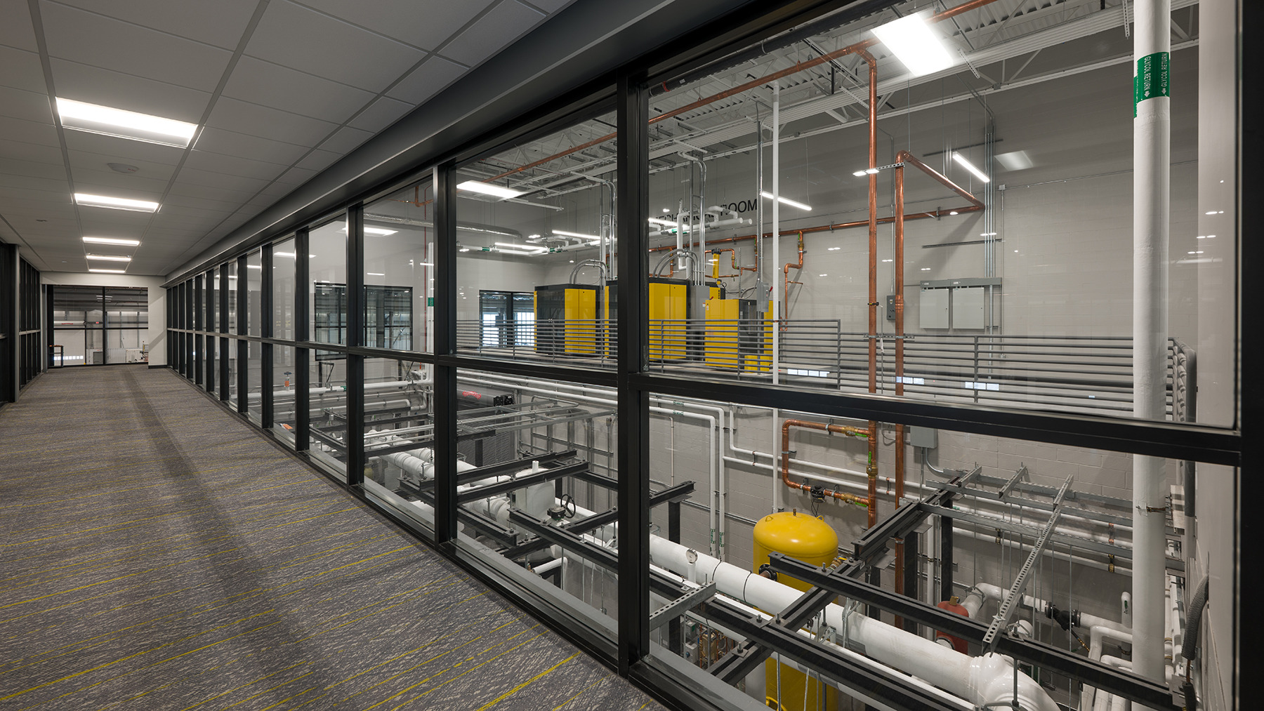 Photo of the interior of a warehouse