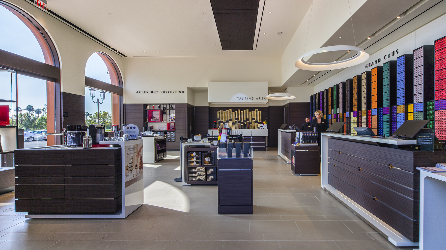 Interior of a retail store selling jeans.